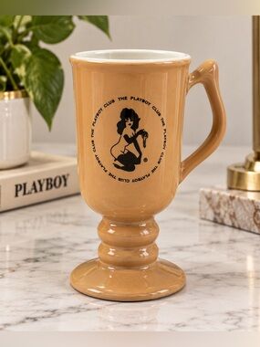 Vintage PLAYBOY Tan Ceramic‎ Mug by Hall